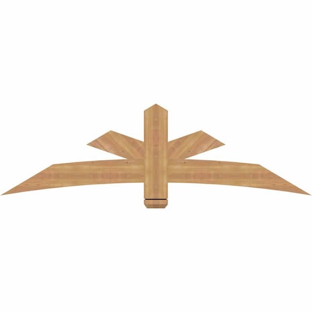 Ekena Millwork Alberta Smooth Timber Gable Bracket, Western Red Cedar, 72"W x 21"H x 1 1/2"D x 5 1/2"F, 7/12 Pitch GBW072X21X0206ALB00SWR